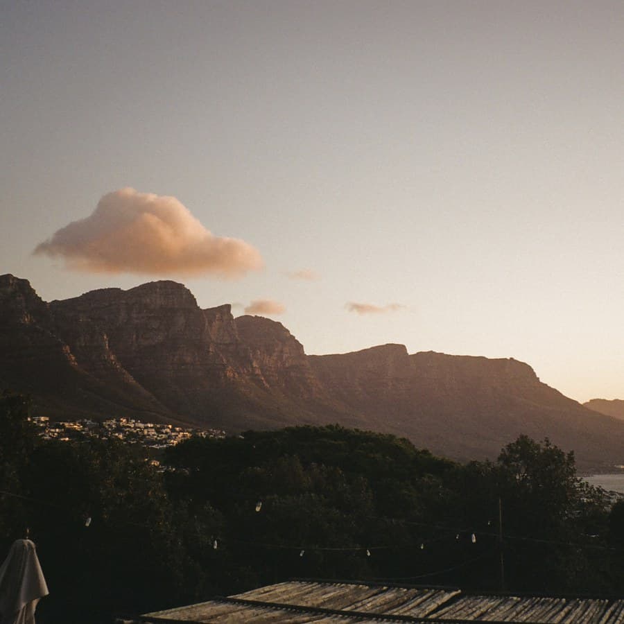 The Twelve Apostles above the bay