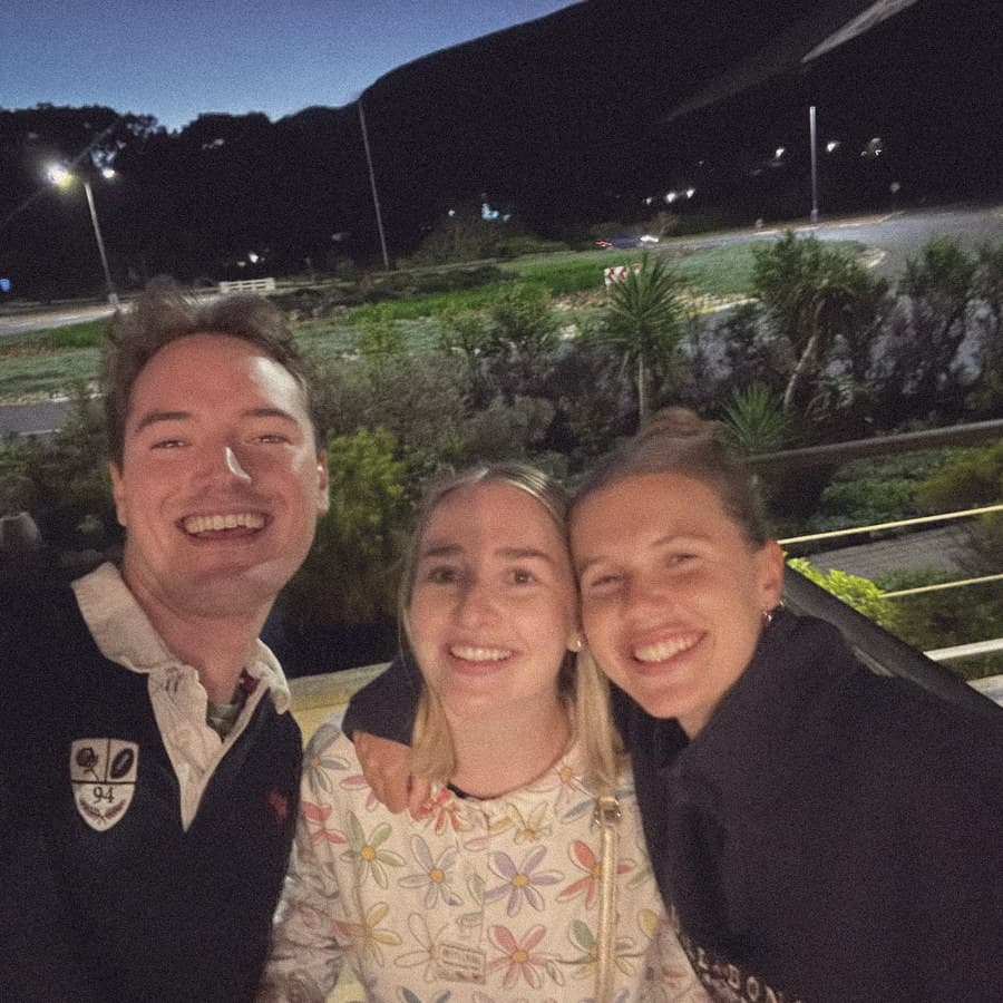 Three of us, late in the garden