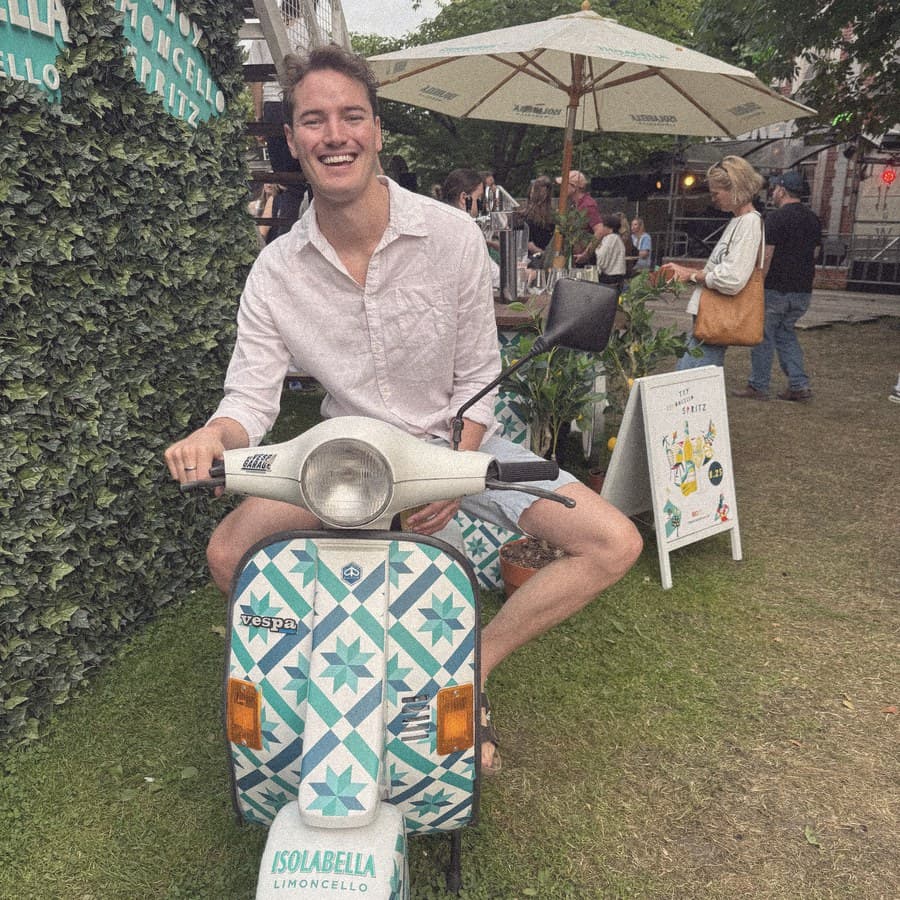 A borrowed Vespa and a good day